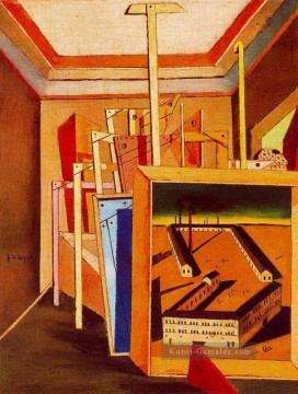  surrealismus - Metaphysisches Interieur des Ateliers 1948 Giorgio de Chirico Metaphysischer Surrealismus